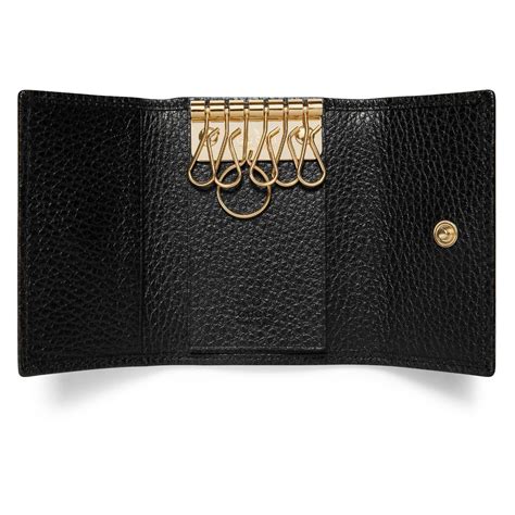 gucci marmont 2.0 matelassé leather key case pouch|Gucci gg marmont wallet.